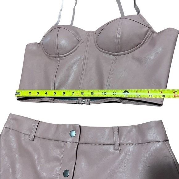 Haute Monde pleather set L - Picture 4 of 8